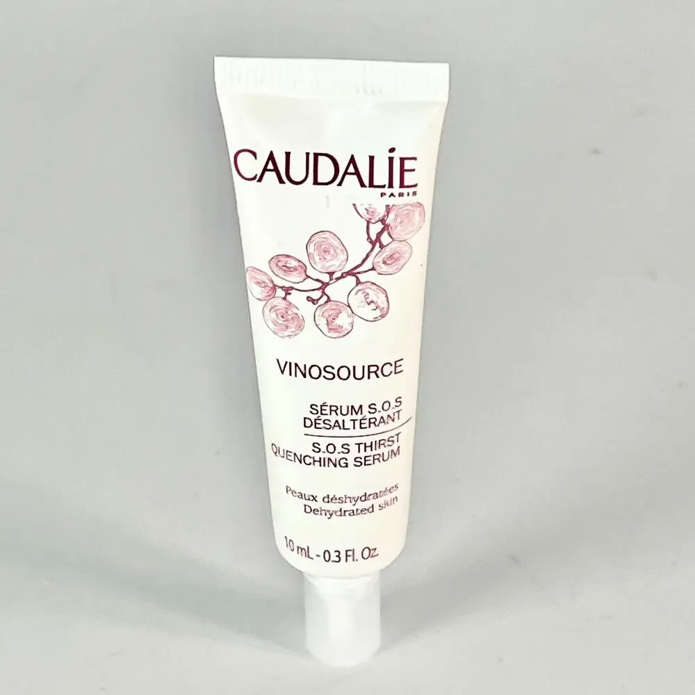 Caudalie VinoSource S.O.S. Thirst Quenching Serum Hydrate Travel .33 oz 10ml New